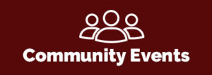 community events words with icon
