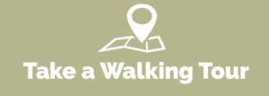 walking tour words with map icon