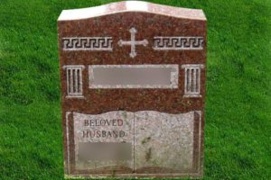 Upright-gravestone
